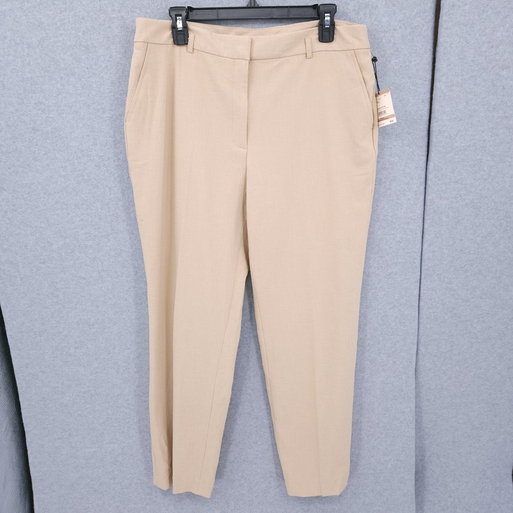 Anne Klein Pull On Straight Leg Safari Trouser Pants Womens Size 12 NWT